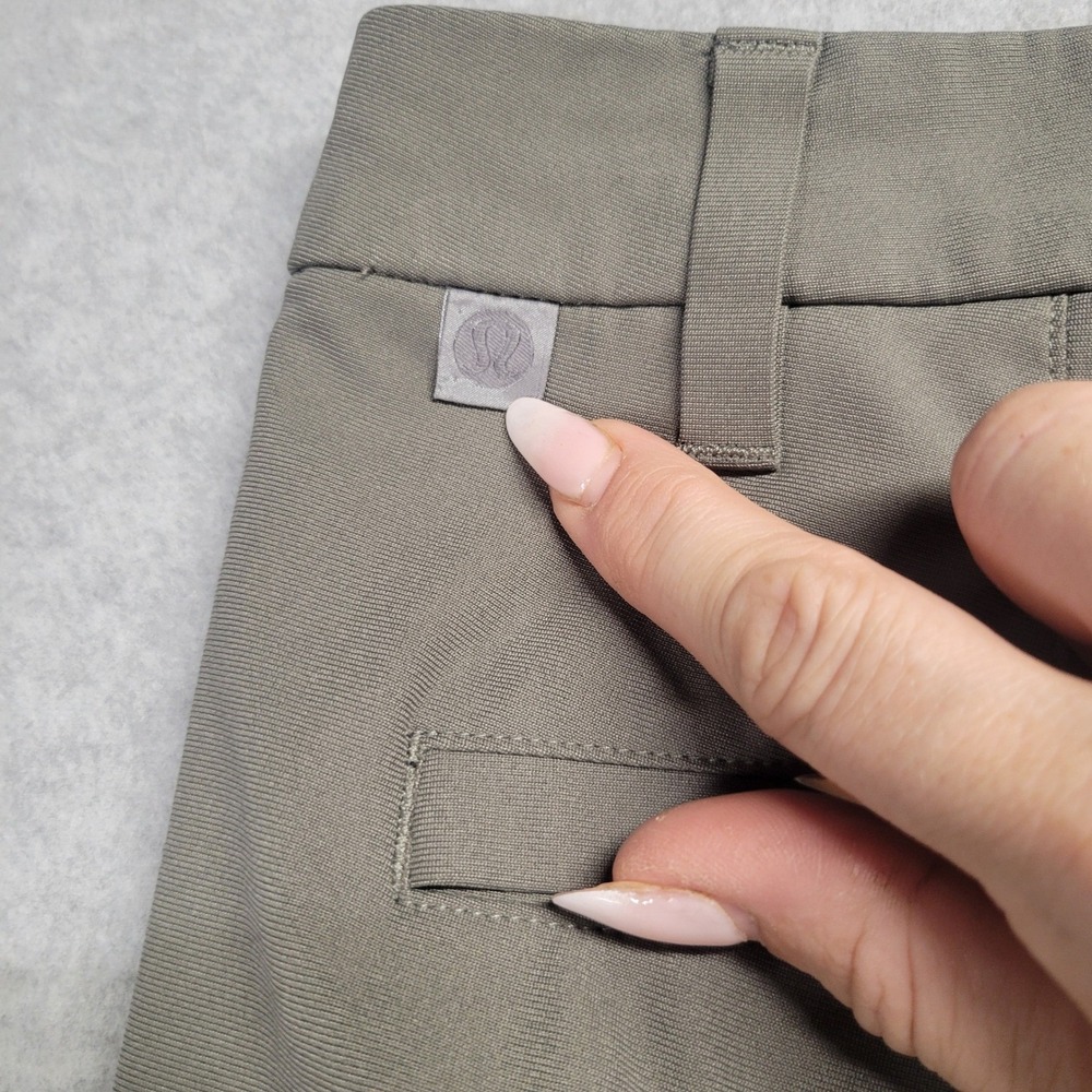Lululemon Commission Pant Classic Mens 38 Sage Green Warpstreme Chino - Picture 9 of 9